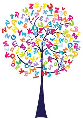 tree-with-alphabets